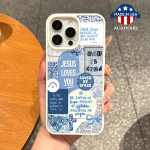 Premium Magnetic Case for iPhone11/12/13/14/15/16/promax Scripture Bow Collage MagSafe Ready,Anti-Fall,Ultra-Thin Design|Perfect for Everyday Use