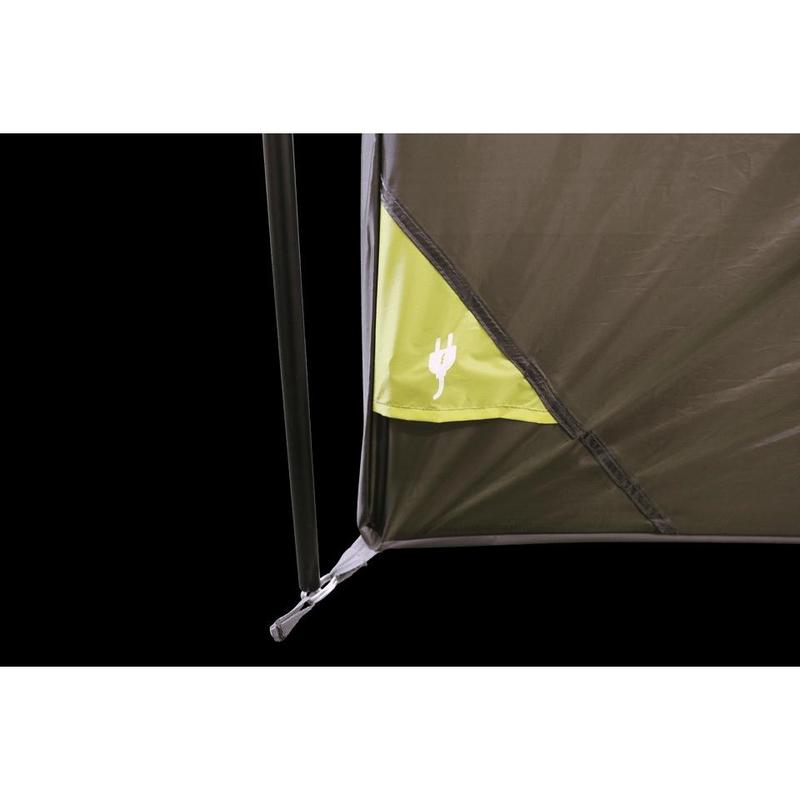 Hazel Creek 12 Person 3-Room Cabin Tent, 20' X 9' X 84", Green