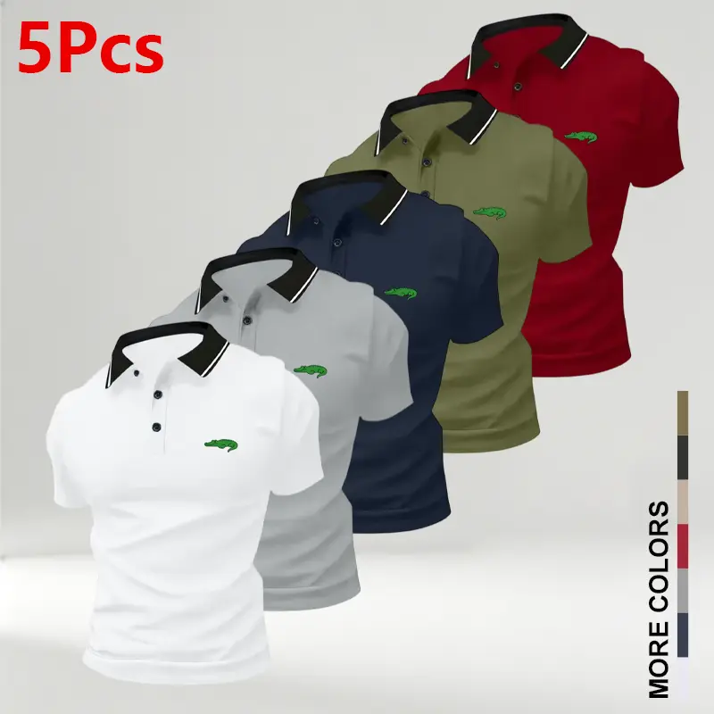 White + Gray + Dark Blue + Army Green + Red