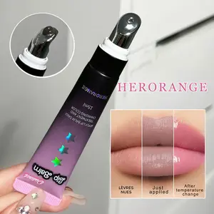 HERORANGE temperature-changing lip balm, Lip Plumper, moisturizes and hydrates lip gloss to care for lips, making them plump and full. Suitable for all skin types. Perfect gift for music festivals, parties, Valentine's Day, Mother's Day