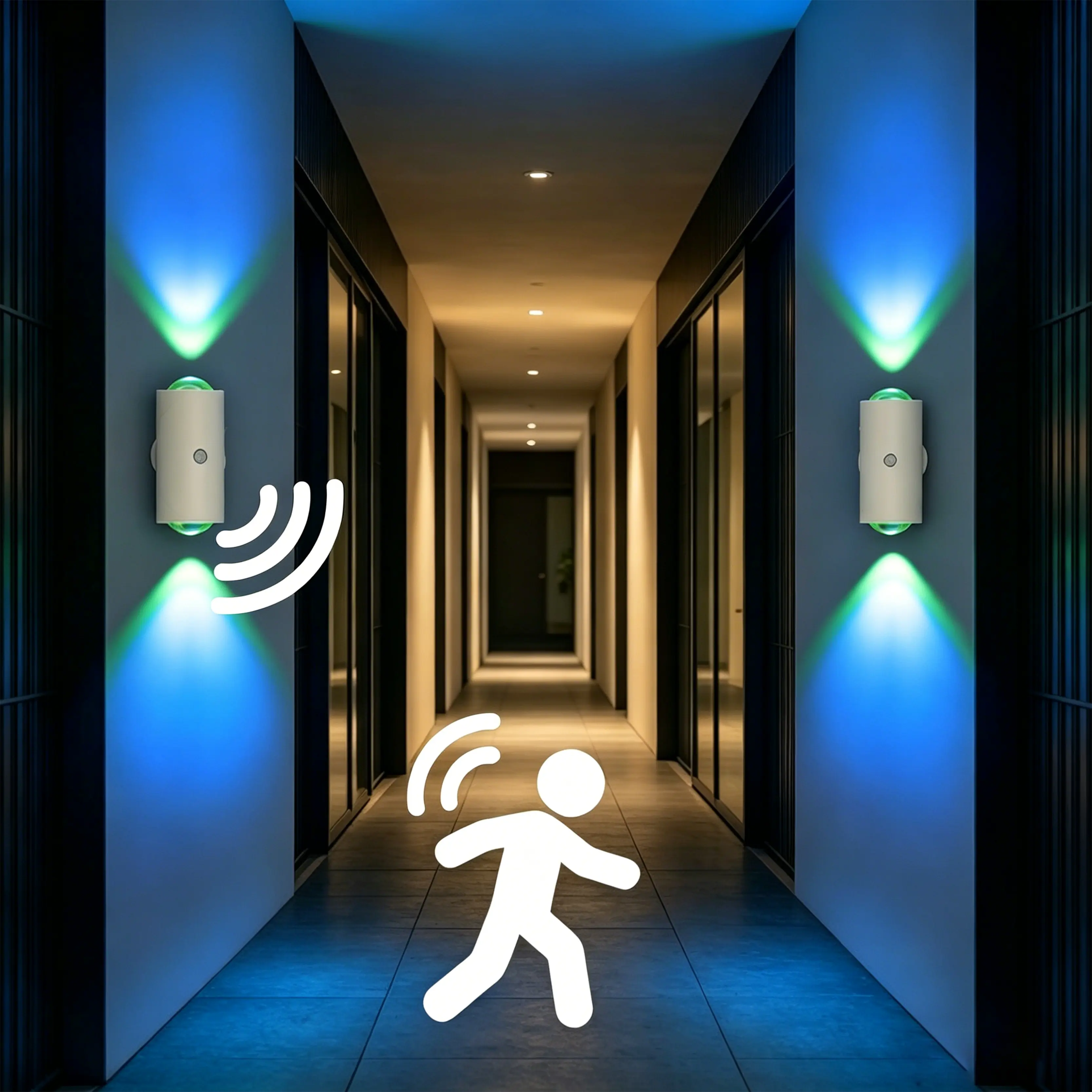 Smart Motion Sensor Night Lights with RGB Color & 2 Modes | 1500mAh USB Charging, Magnetic Step Lights for Stairs, Hallway, Wardrobe. Dimmable Mood Lighting - Perfect Holiday Gift for Family, Couples, Kids.gift, Adjustable Rgb Lighting, Ambient Night Lamp