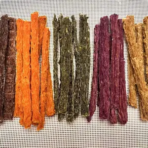 Crunchy Chicken Veggie Sticks - Dehydrated Dogs Treats healthy protein for dogs, festive, colorful