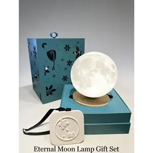 Cozy Lunar Moon Lamp With Fragrance Aroma Stone, Perfect Valentine Gift for Her Woman Girls Room Car Decor Night Night & Scent Diffuser For Bedroom Relaxation Meditation