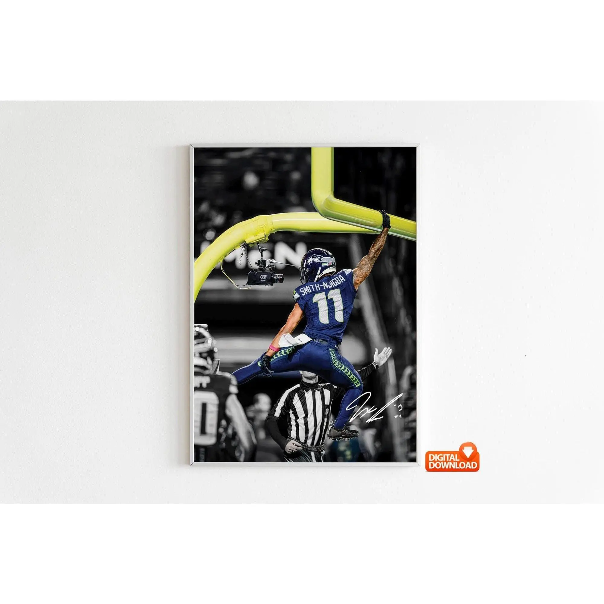 Jaxon Smith-Njigba Poster, Signed Football Poster, Best Gift For Fans( Unframed - Print Only )