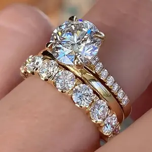 Elegant Cubic Zirconia Stackable Ring, Ideal for Wedding Parties, Perfect for Pairing with Other Adult Rings, Stackable Rings, Wedding Party