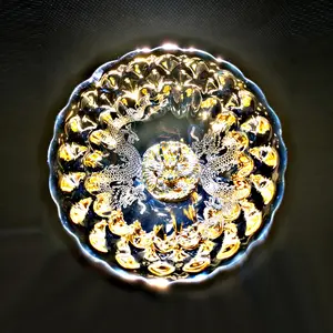 Golden Double Dragon Cup Gold-inlaid Dragon Head Cup Gold-inlaid Peacock Cup Jianzhan Tea Cup Owner's Cup Tea Bowl