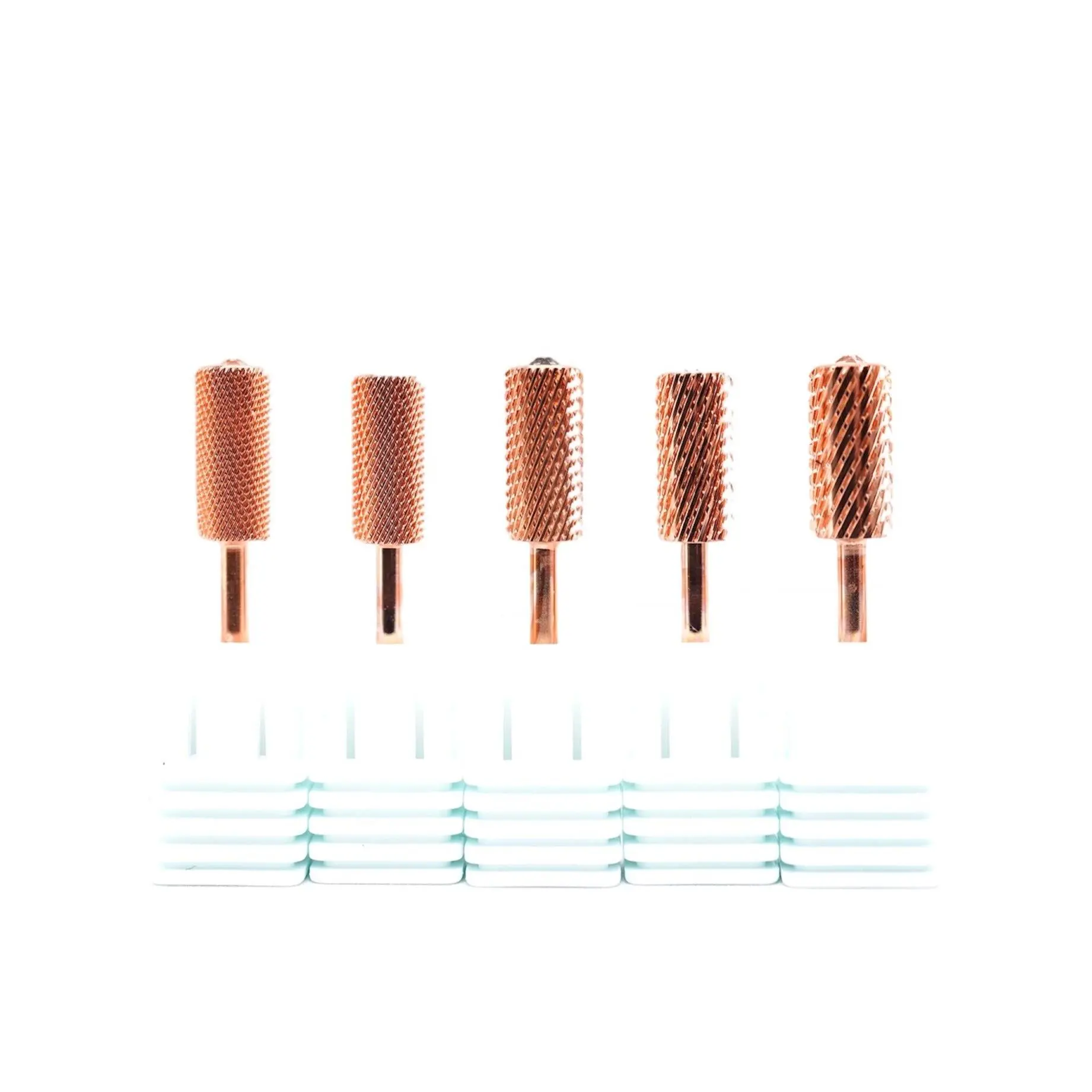 Large Barrel Bit Rose Gold Crystal