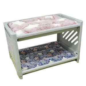 Pet Cage Sleeping Bunk Bed Multi Color Hamster Ferret Accessories 2 Colors