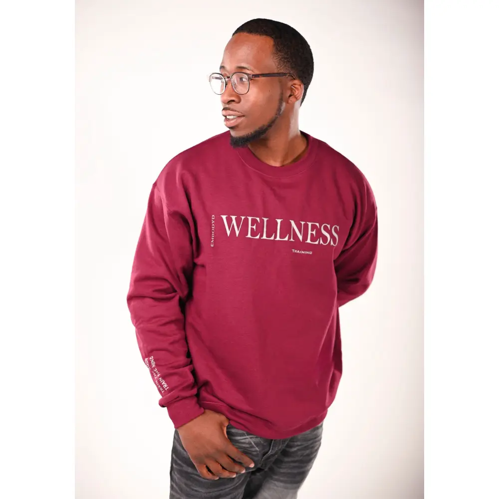 Embodyd Wellness Crewneck Sweatshirt Burgundy