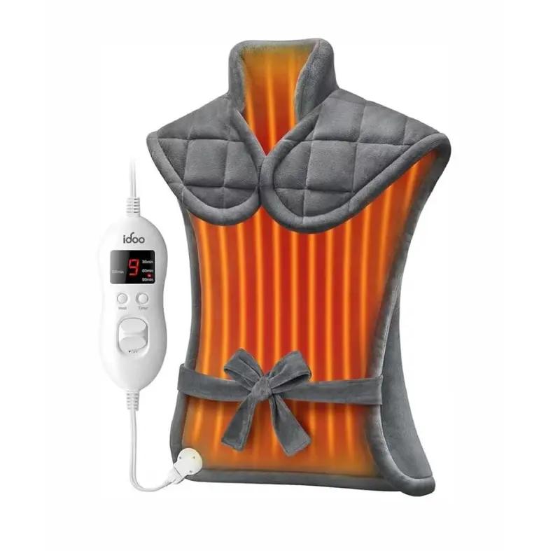 electric heating pad，Portable Heating Pad Relieves menstrual cramps and localized pain Heat therapy pad Quick heating to banish the chill Perfect gift idea Essential for home/office Auto-shutoff feature Three temperature settings Fleece with Heated Massag