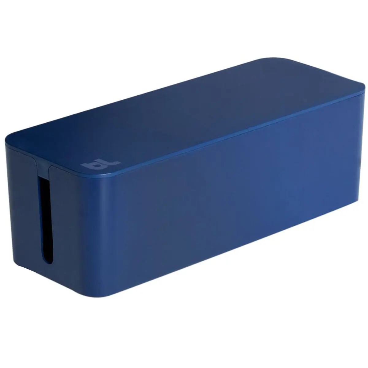 Electriduct PD-BLL-CBX-MB Blue Lounge Wire Management Cable Box - Moonlight Blue, Desk Organizer for Office Stationery & Computers