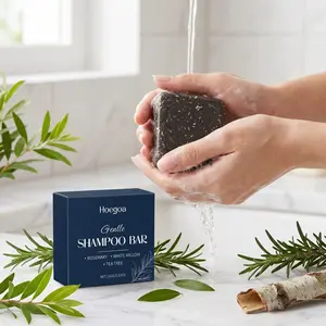 2-Pack Rosemary Gentle Shampoo Bar, Refreshing Moisturizing, Mild Cleansing, Voluminous Soft Hair Care, Nourishing Hair Treatment