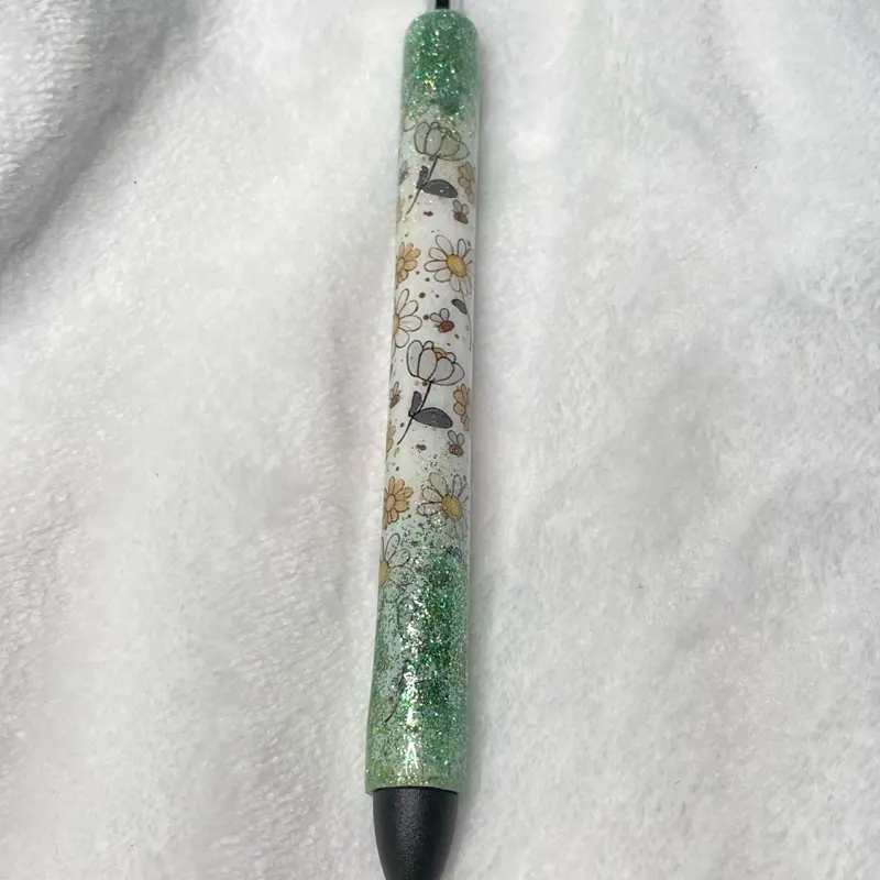 Custom Floral Ombré Sage Green paper mate inkjoy pen