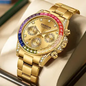 Men's 40mm Round Analog Quartz Business Watch - Sapphire Crystal Accents, Luminous Date Display, Waterproof, Elegant Office Accessory, Birthday Gift for Him