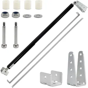 TB200B Hydraulic Outdoor Gate Closer, Heavy Duty Adjustable Gate Closer for Farms, Ranches,  Yards, Gardens, Fences &  Fields, Fits 60-140 Lbs Gates 40-64 Inches Wide, Black