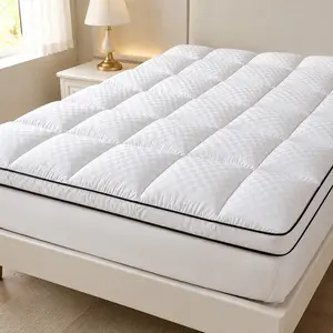 Cool Mattress Protector Quilted Elasticity Stretchable 8-21 Inches Deep Pockets Mattress Pad Machine-Washable Cool Bedding Closely Fit Bed Mattress Cover