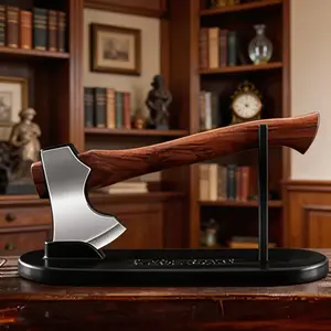 Collectible Mini Stainless Steel Axe - Unboxing Tool, Desktop Ornament & Multifunctional Home Helper