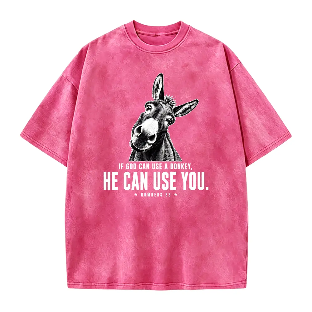 If God Can Use A Donkey He Can Use You Christian Bible Verse T-Shirt