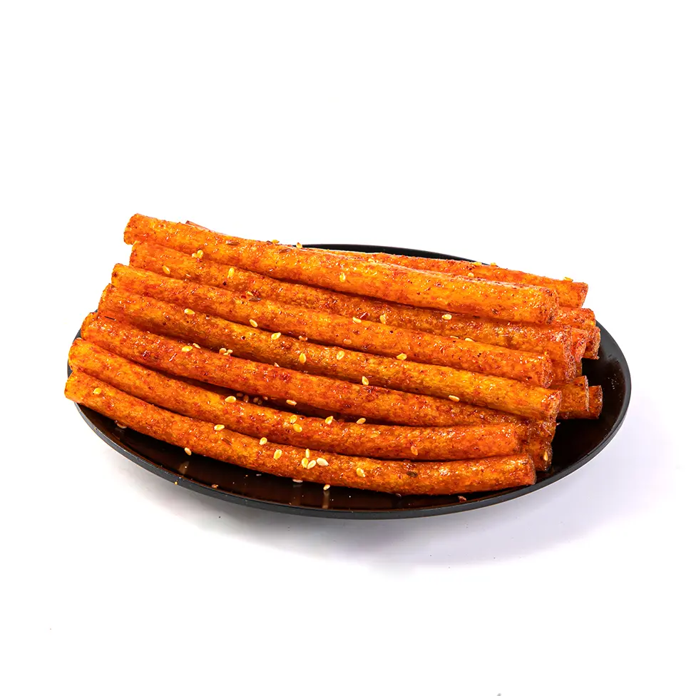 Ladego Fiery Kick Chinese-Style 2-Pack Crunchy Snack Chips - Soft Chewy & Crispy, Spicy Ambient Youth-Favorite Flavor Gluten-Free On-the-Go Puffed Snacks