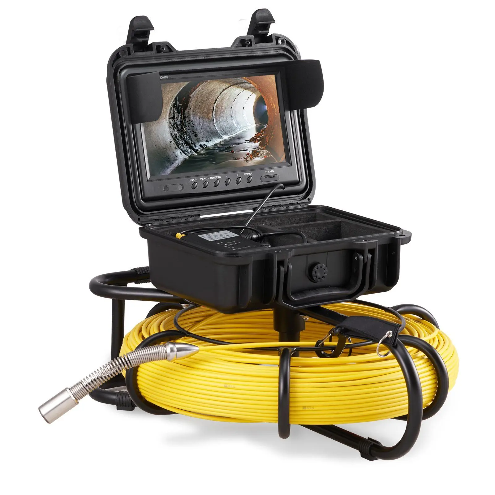 VEVOR Sewer Camera Pipe Inspection Camera 9-inch 720p Screen Pipe ...