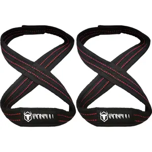 Heavy Duty Lifting Straps for Deadlift - Figure 8 Wrist Straps for Heavy Weight Lifting, Strongman, Powerlifting, Workout and Weightlifting - for Men