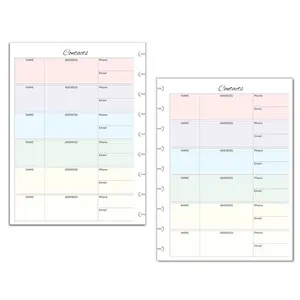 Contacts List and Birthday Tracker for 9-Disc Classic Happy Planners