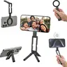 Ulanzi MA60 Aluminium Magnetic Hands-Free Tripod, Compact Pocket-Sized Folding Stand with Quick Mount Magnetic Phone Mount for iPhone 12-18, Cellphone & Phone Accessories for Content Creators