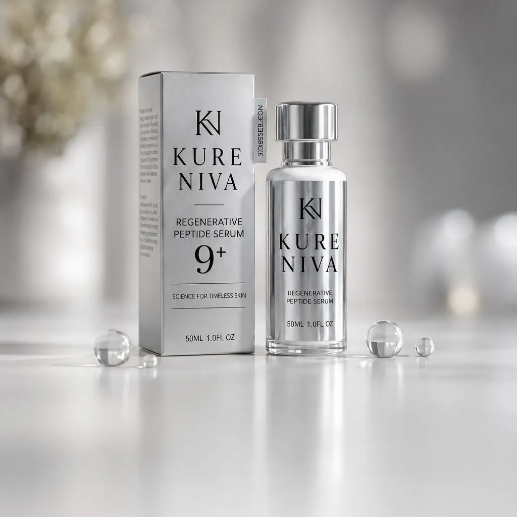 KURENIVA NAD and Peptide Serum | NAD+, NMN & 9 Peptide Complex | Firming, Hydrating & Visible Skin Renewal | 1.69 fl oz (50ml)