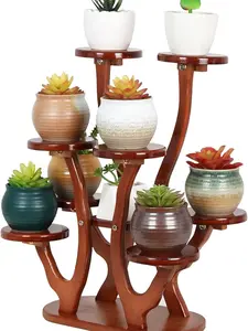 Small Plant Stand for Window Sill,9 Tier Tabletop Succulent Plant Stand Windowsill Plant Shelf Indoor,Multi-Layers Succulent Plant Display Rack for Home Office Balcony