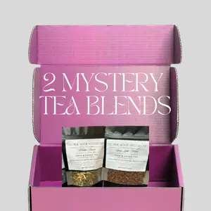 The Pink Moon Apothecary  - 2 Looseleaf Mystery Tea Bundle - Handcrafted Unique Flavors for Tea Enthusiasts