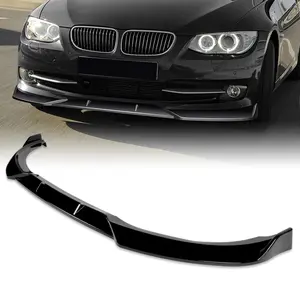 STP-Style Front Bumper Lip Body Kit Spoiler Compatible with 2011 - 2013 BMW 3-Series 325i 328i 335i (E92/E93) Facelift Model Only Bumper