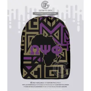 African Pride – Omega Psi Phi - Minimalist Backpack