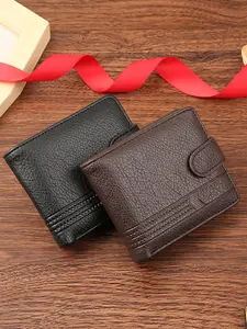 Men's Short Wallet PU Leather Elegant Minimalist Coin Pockets and Portable Card Holder,Multi Functional Zipper Buckle Men's Purse Business Short Multi Card Slot Moneybag Coin Purse Snap