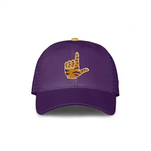 Tiger L Purple Perforated Dad Hat