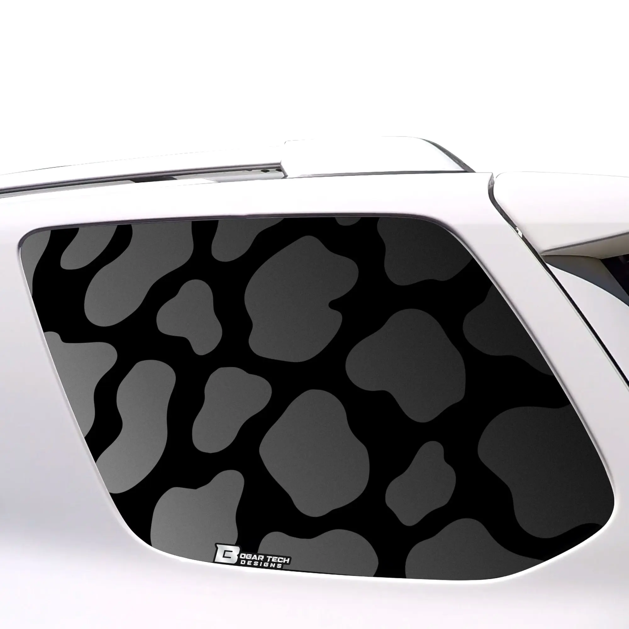 Precut Cow Print Rear Side Quarter Window Decal Stickers Fits Toyota 4Runner 2010-2024