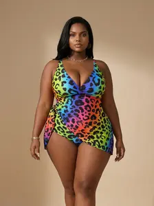 Sunkiss Y2K Sexy leopard Bikini Set Cutout Push Up Swimsuit High Stretch Polyester Bathing Suit Low Rise Curve Hugging Hot Girl Summer Beachwear