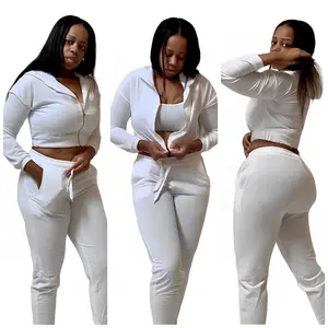 Spin Bout U 3 Piece Sweatsuit - White