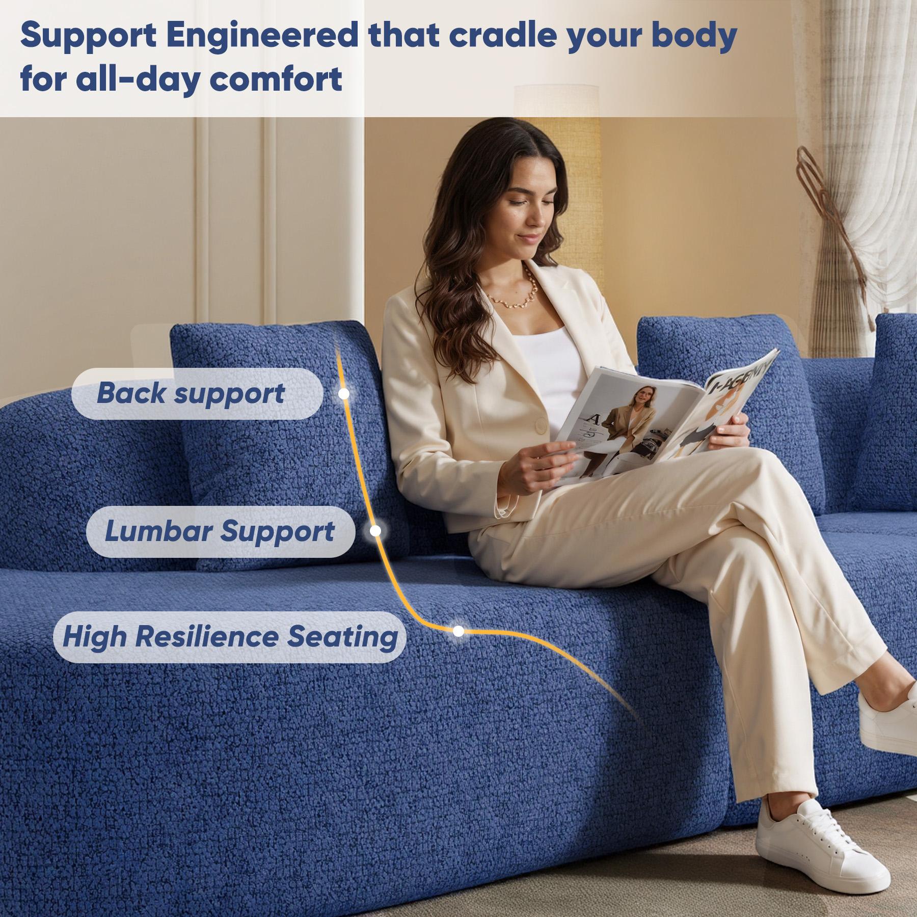 114 Inch Boneless Couches for Living Room,Modern Modular Sectional Sofa with Chaise,L-Shape Cloud Sectional Couch,No Assembly Required,Beige 114 Inch Boneless Couches for Living Room,Modern Modular Sectional Sofa with Chaise,L-Shape Cloud Sectional Couch,No Assembly Required,Beige