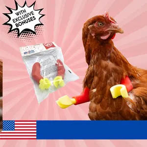 ArmedPet,Red Block Chicken Arms Made in Texas Meme Original Chicken Gift Chicken Arms for Chicken to wear Arms for Birds Novelty Gift