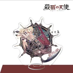 Anime Fans Gifts Angels of Death Figures Rachel・Gardner Isaac·Foster Cosplay Acrylic Stand Desktop Decor Ornament About 15cm