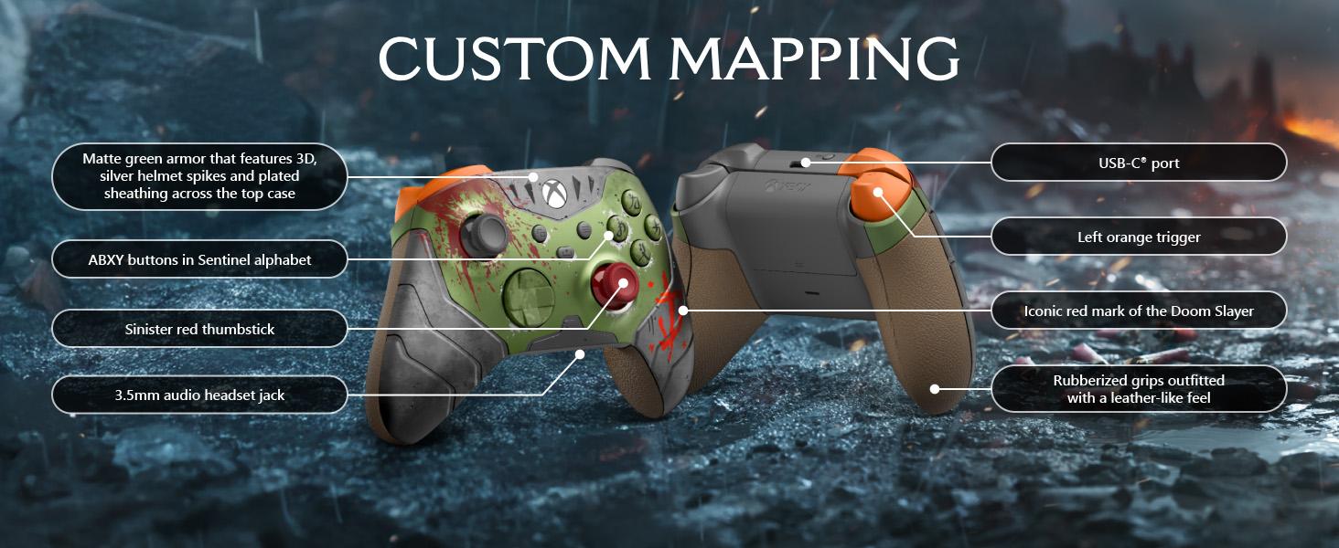 Xbox Wireless Controller DOOM The Dark Ages - Works with Xbox consoles • Windows PC • iOS & Android