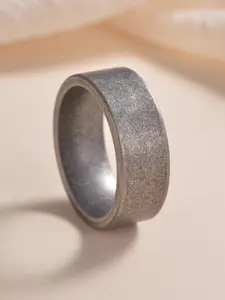 Men's Street Trend Vintage Wide Bang Ring, Trendy Simple Plain Color Ring, Fashionable Jewelry for Daily & Party Decoration