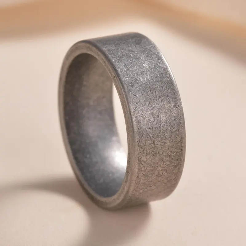 Men's Street Trend Vintage Wide Bang Ring, Trendy Simple Plain Color Ring, Fashionable Jewelry for Daily & Party Decoration