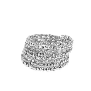 Paparazzi Accessories - Elegant Silver Beaded Bracelet Stack for Women's Fashion Jewelry Collection