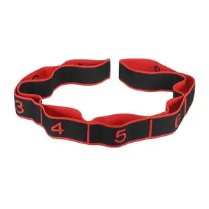 Durable Elastic Stretching Strap with 8 Loops - Durable Elastic Material, Effective Stretches, 8 Loops for Versatility, Enhanced Flexibility, Compliant with CA Prop 65, Unisex Fitness Training Gear for Yoga, Home Workouts