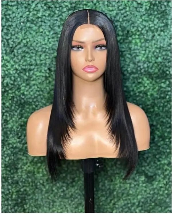EASTER SALE - 32" Straight- Layered 2x6 Lace Closure Wig - 100% Virgin Hair