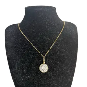 Midnight Clock Necklace