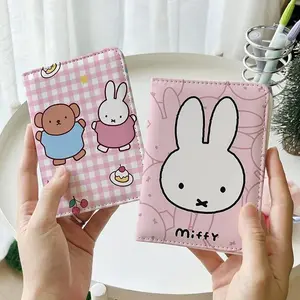 Miffy Kawaii Card Holder ID Bag Wallet Protection Cover Passport Storage Bag Cute Gift Toy