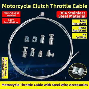 Motorcycle Clutch Throttle Cable Repair Kit Stainless Steel Wire [TS1]