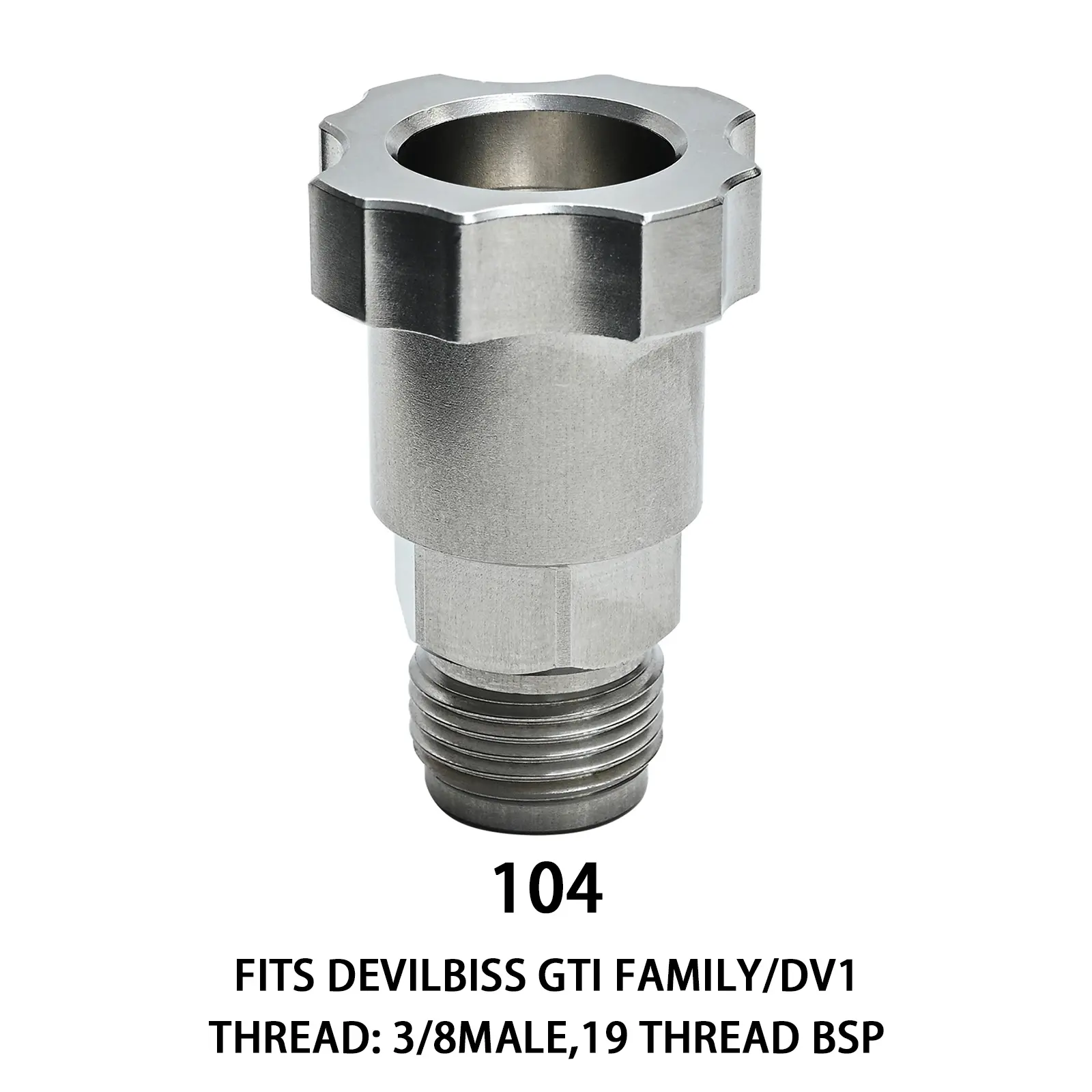 【104】3/8Male, 19 Thread BSP